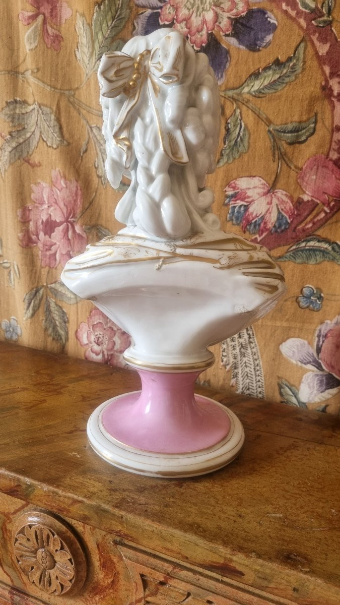 Bust Of Marie-antoinette In Paris Porcelain 19th Century Sèvres -photo-4