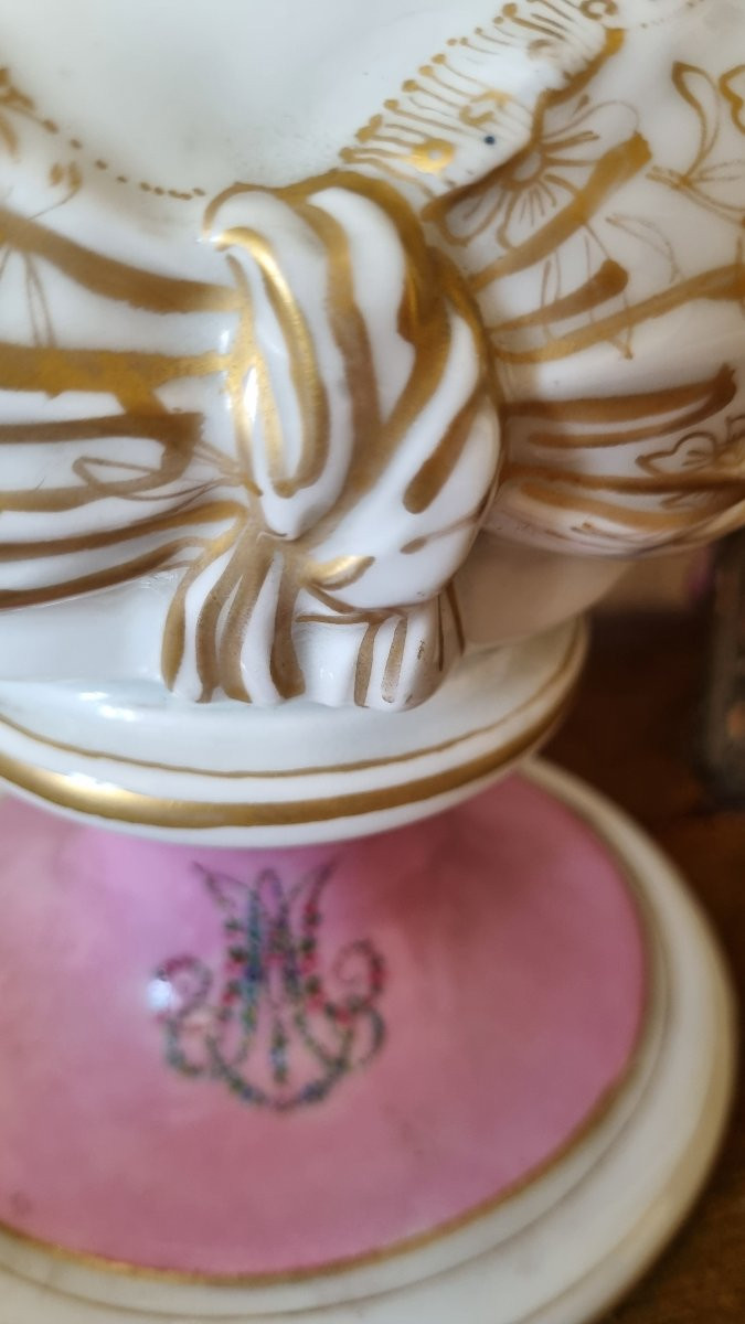 Bust Of Marie-antoinette In Paris Porcelain 19th Century Sèvres -photo-2