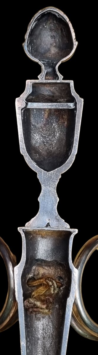 PAIRE D'APPLIQUES EN BRONZE ARGENTÉ ORFEVRE BOUIN HENRY TABURET LOUIS XVI-photo-4