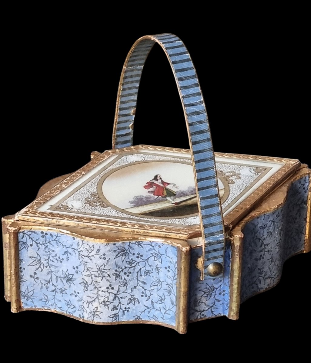 BOÎTE À DRAGÉES ÉPOQUE LOUIS-PHILIPPE FIXÉ SOUS VERRE CIRCA 1840 CHARLES X -photo-3