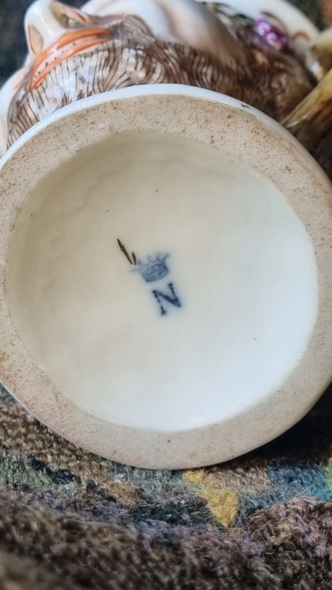 19th Century Porcelain Libatory Cup Rudolstadt Volkstedt-photo-1
