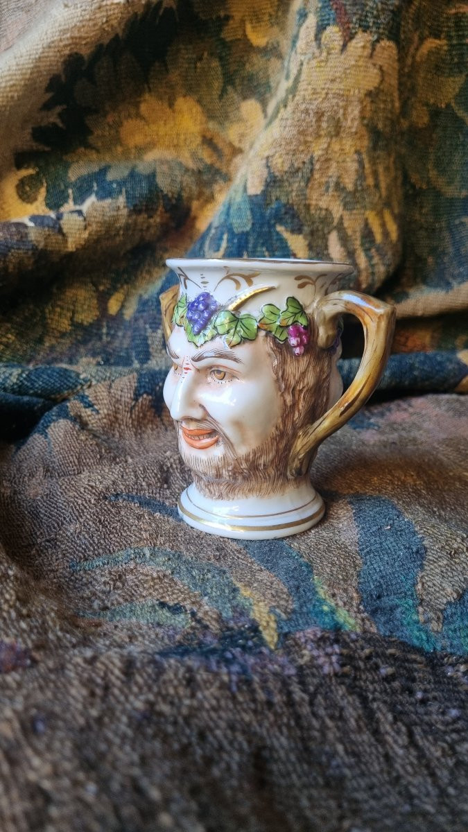 19th Century Porcelain Libatory Cup Rudolstadt Volkstedt-photo-5