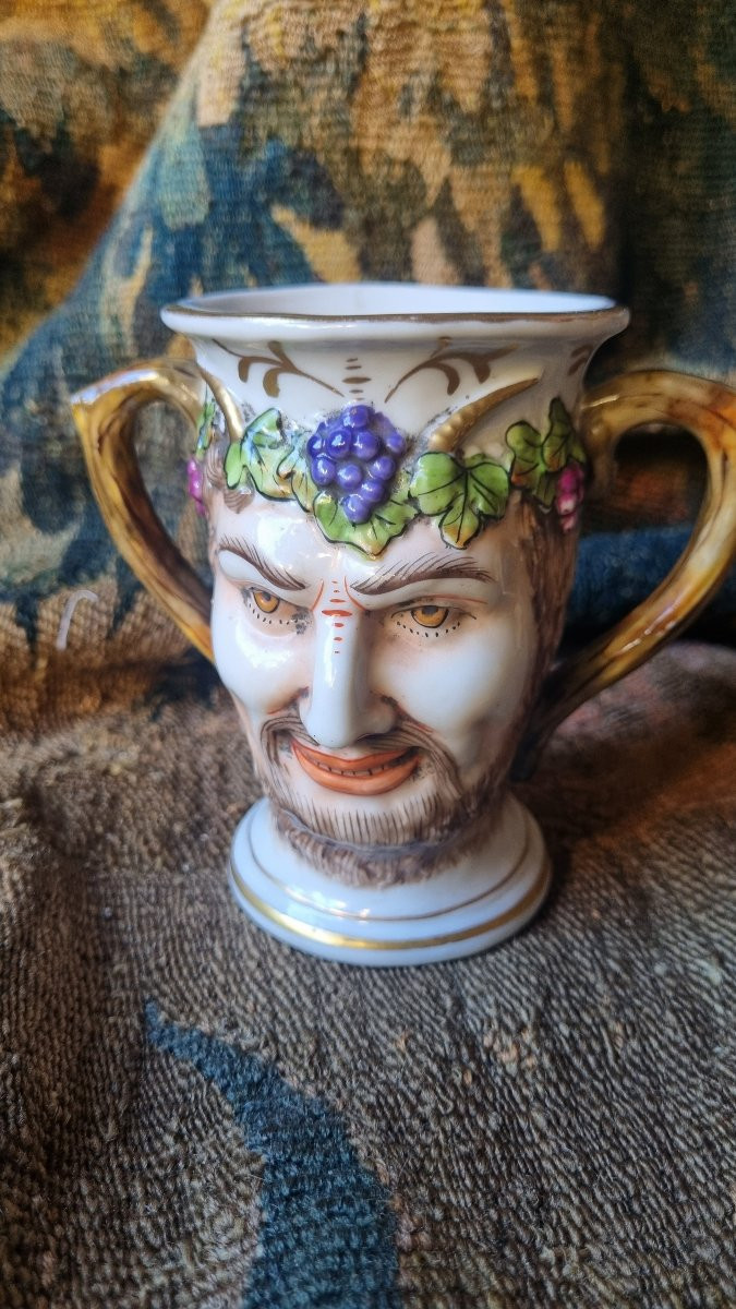 19th Century Porcelain Libatory Cup Rudolstadt Volkstedt-photo-6