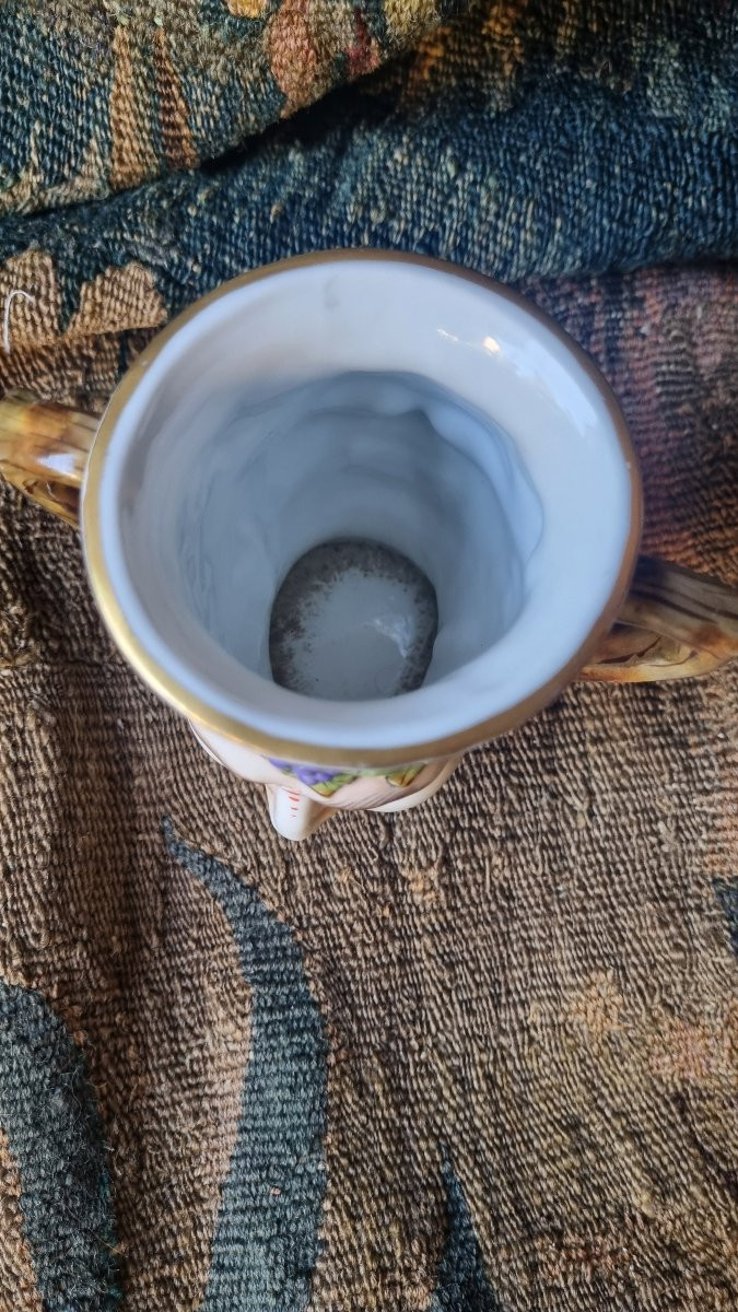 19th Century Porcelain Libatory Cup Rudolstadt Volkstedt-photo-7