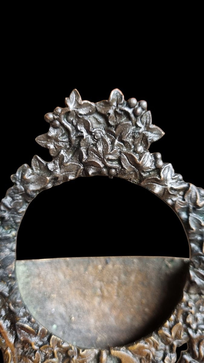 PORTE-MONTRE EN BRONZE PATINÉ ÉPOQUE CHARLES X VERS 1825-photo-4