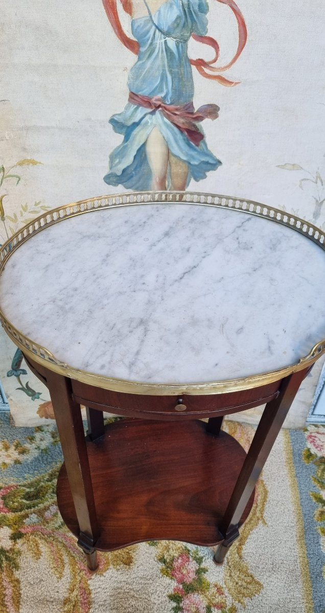 PETITE TABLE DE SALON SERVANTE BOIUT DE CANAPÉ STYLE LOUIS XVI ÉPOQUE FIN XIXe-photo-3