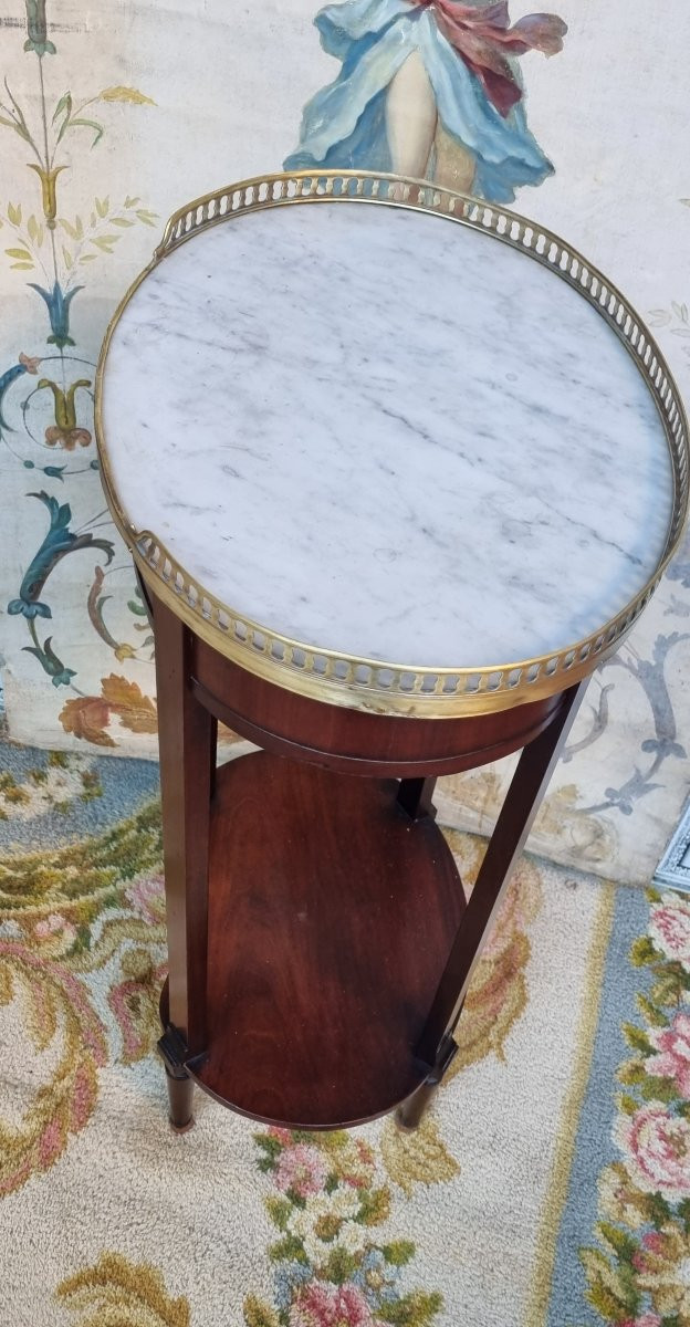 PETITE TABLE DE SALON SERVANTE BOIUT DE CANAPÉ STYLE LOUIS XVI ÉPOQUE FIN XIXe-photo-4