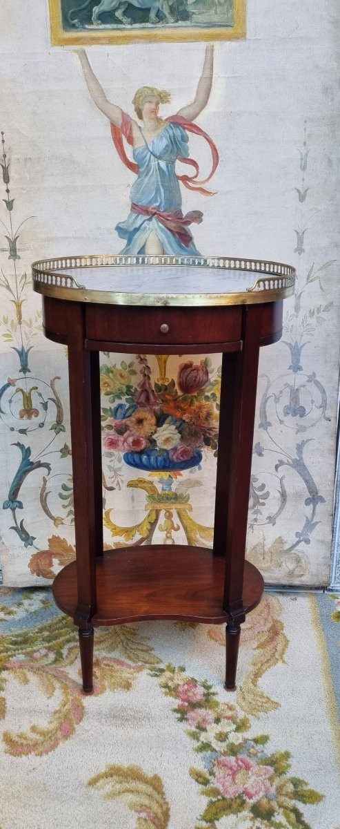 PETITE TABLE DE SALON SERVANTE BOIUT DE CANAPÉ STYLE LOUIS XVI ÉPOQUE FIN XIXe-photo-1