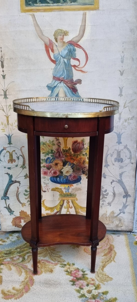 PETITE TABLE DE SALON SERVANTE BOIUT DE CANAPÉ STYLE LOUIS XVI ÉPOQUE FIN XIXe