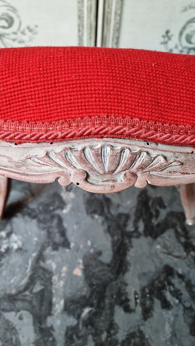 Louis XV Style Footrest Dog Stool-photo-3