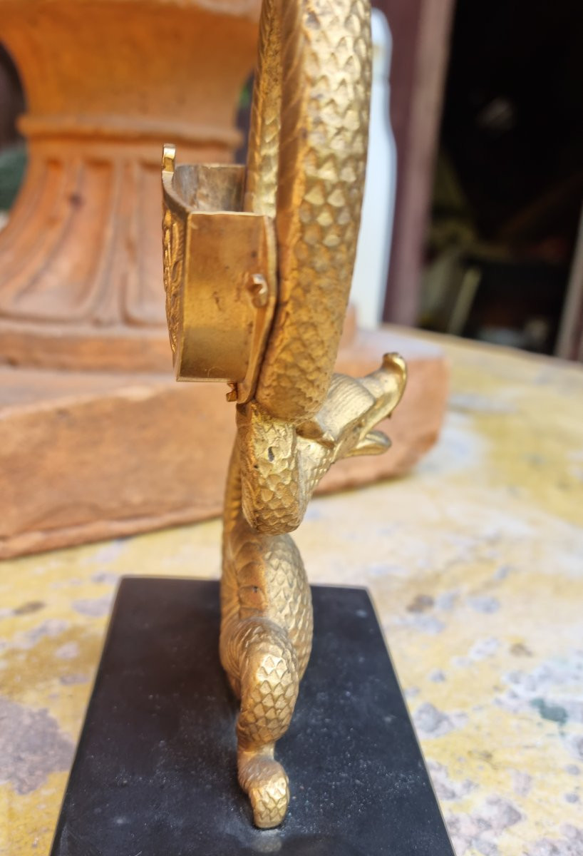 Empire Period Gilt Bronze Watch Holder-photo-1