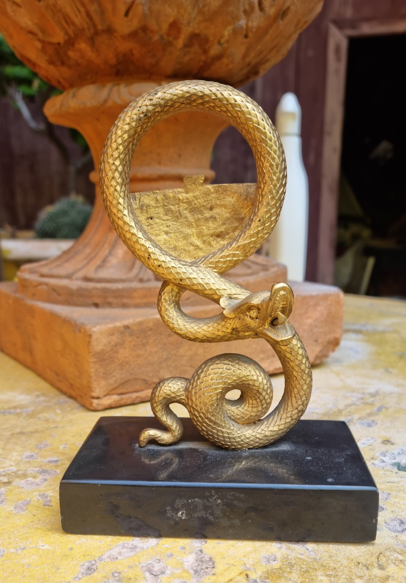 Empire Period Gilt Bronze Watch Holder