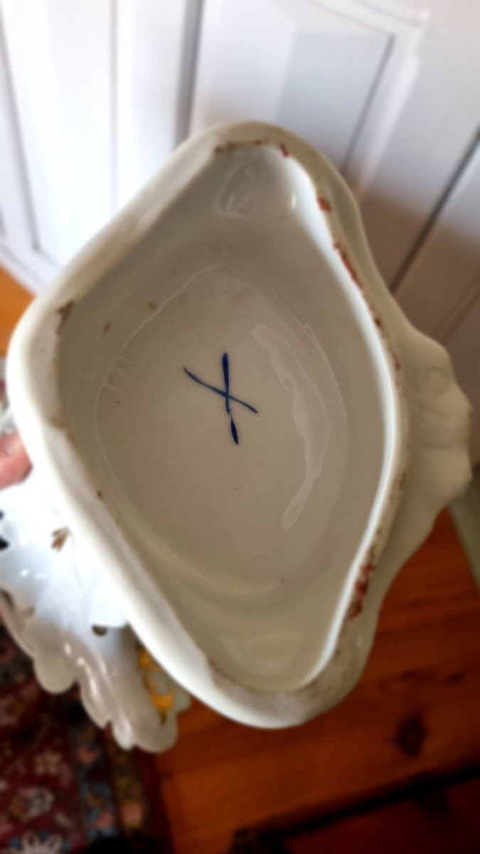 Rare Paris Porcelain Giraffe Vase Old Paris Girafomania -photo-2