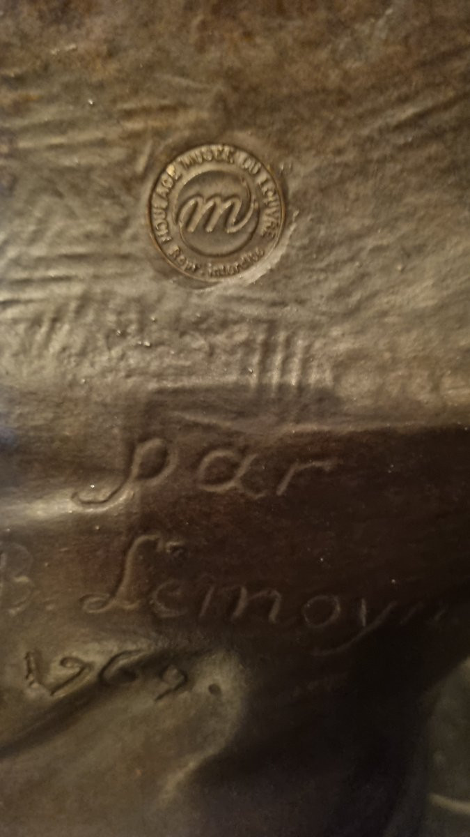 Plaster Bust Of Louis XV, Cast From The Louvre, King Of France -photo-6