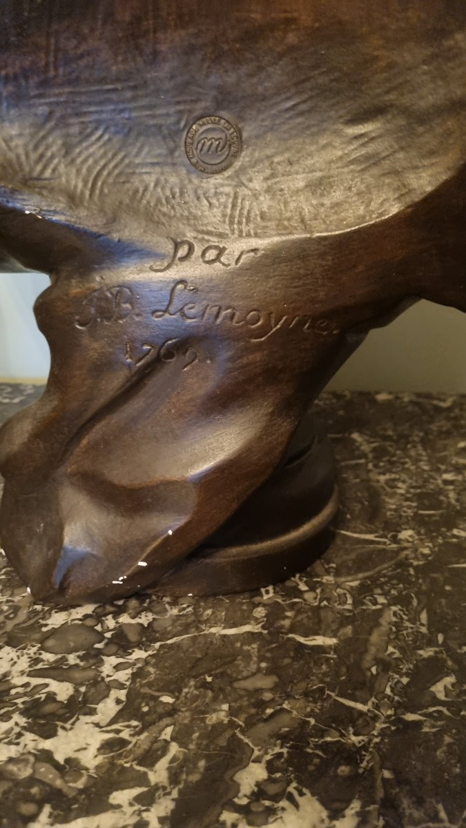 Plaster Bust Of Louis XV, Cast From The Louvre, King Of France -photo-7