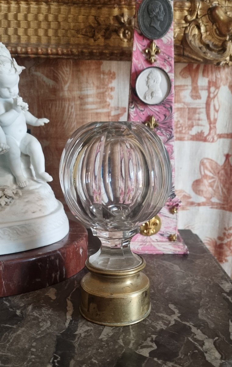 19th Century Napoleon III Crystal Stair Rail Ball -photo-4