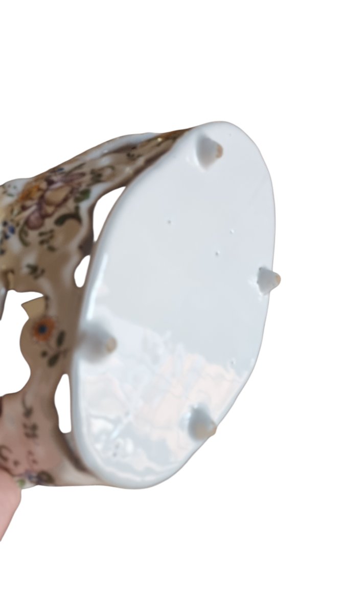 Oil Dish, Faience From The South Of France, Bordeaux, Samandé, Montpellier, Marseille? 18th Century-photo-3