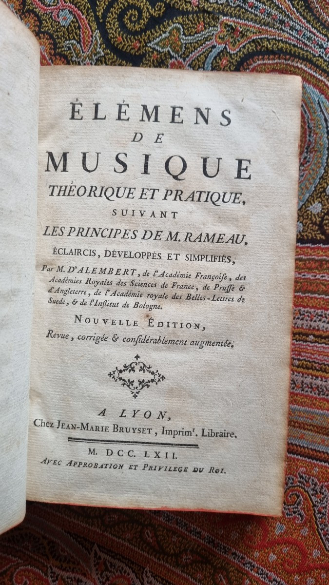 LIVRE ANCIEN MUSIQUE OPERA ELEMENTS DE MUSIQUE D ALEMBERT ÉPOQUE XVIIIe-photo-3