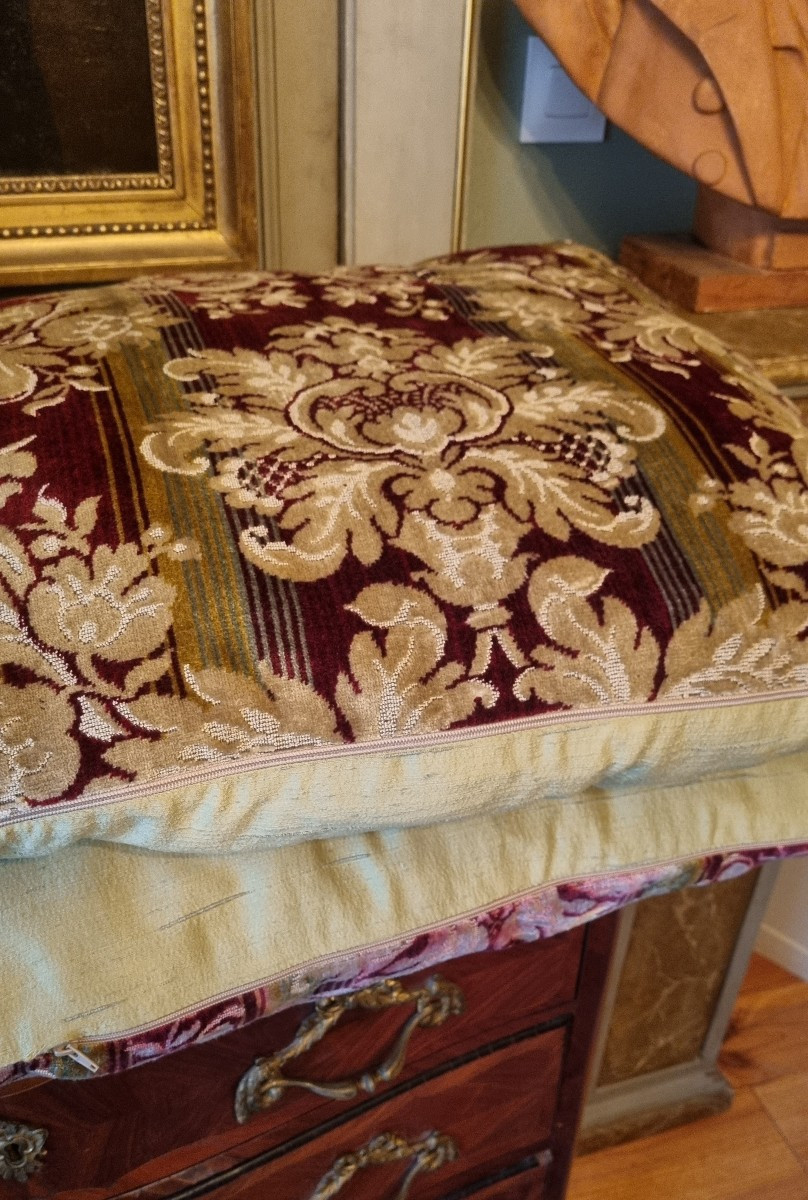 PAIRE DE COUSSINS DE STYLE DÉCORATION VELOURS -photo-3