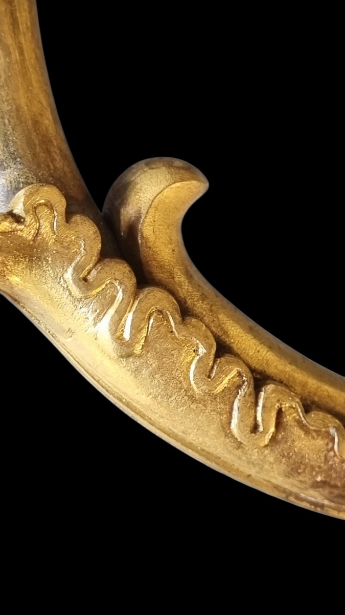 PAIRE D'APPLIQUES EN BRONZE DORÉ DE STYLE EMPIRE D'APRÈS CLAUDE,GALLE-photo-3