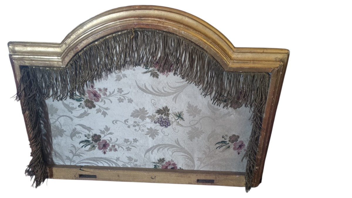 CIEL DE LIT BOIS DORÉ ÉPOQUE XVIIIe  BALDAQUIN-photo-2