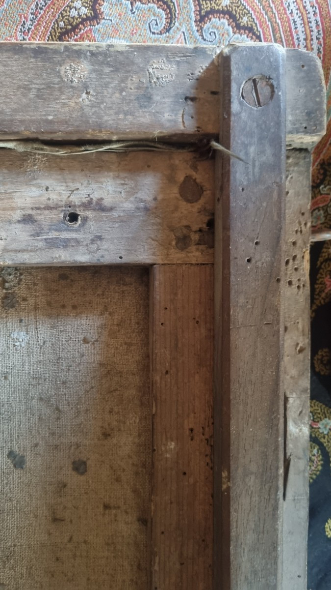 CIEL DE LIT BOIS DORÉ ÉPOQUE XVIIIe  BALDAQUIN-photo-4