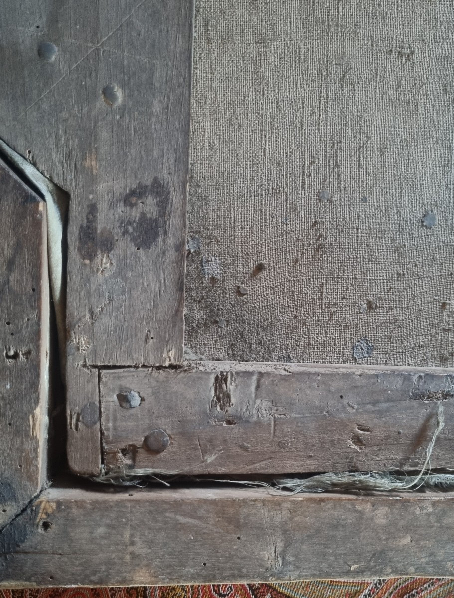 CIEL DE LIT BOIS DORÉ ÉPOQUE XVIIIe  BALDAQUIN-photo-5