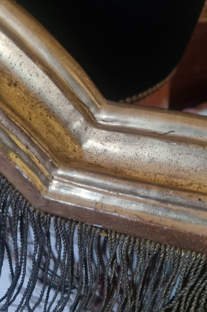 CIEL DE LIT BOIS DORÉ ÉPOQUE XVIIIe  BALDAQUIN-photo-6