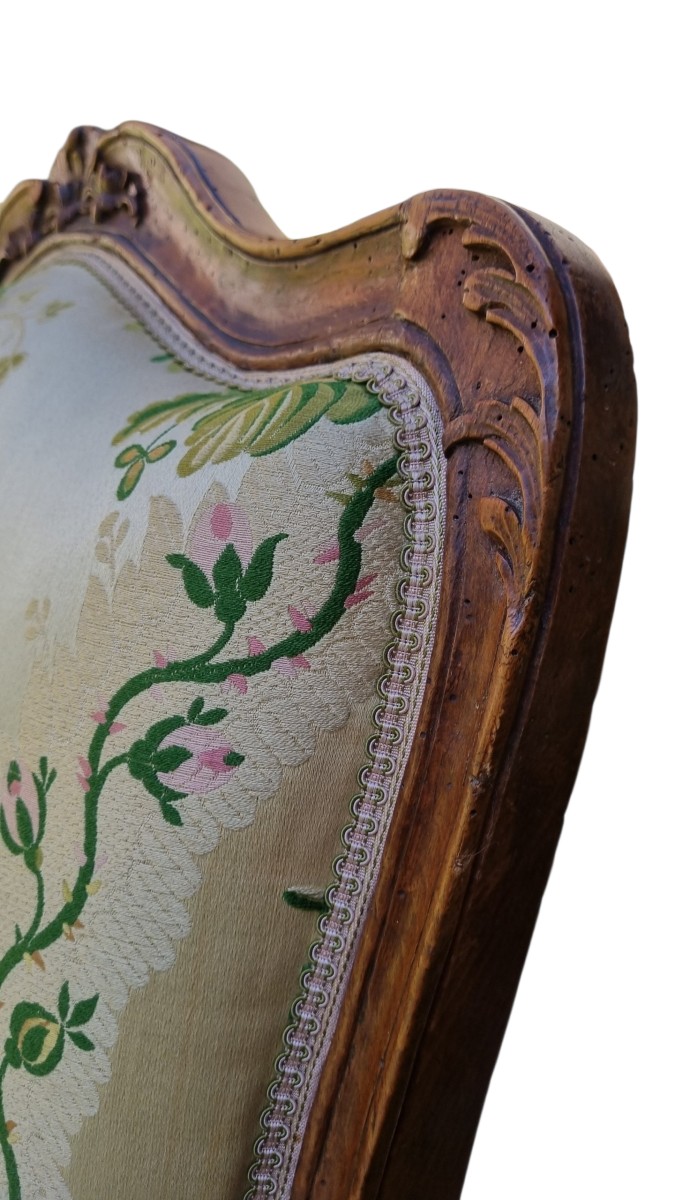 Large Louis XV Period Armchair With Queen-style Back-photo-2