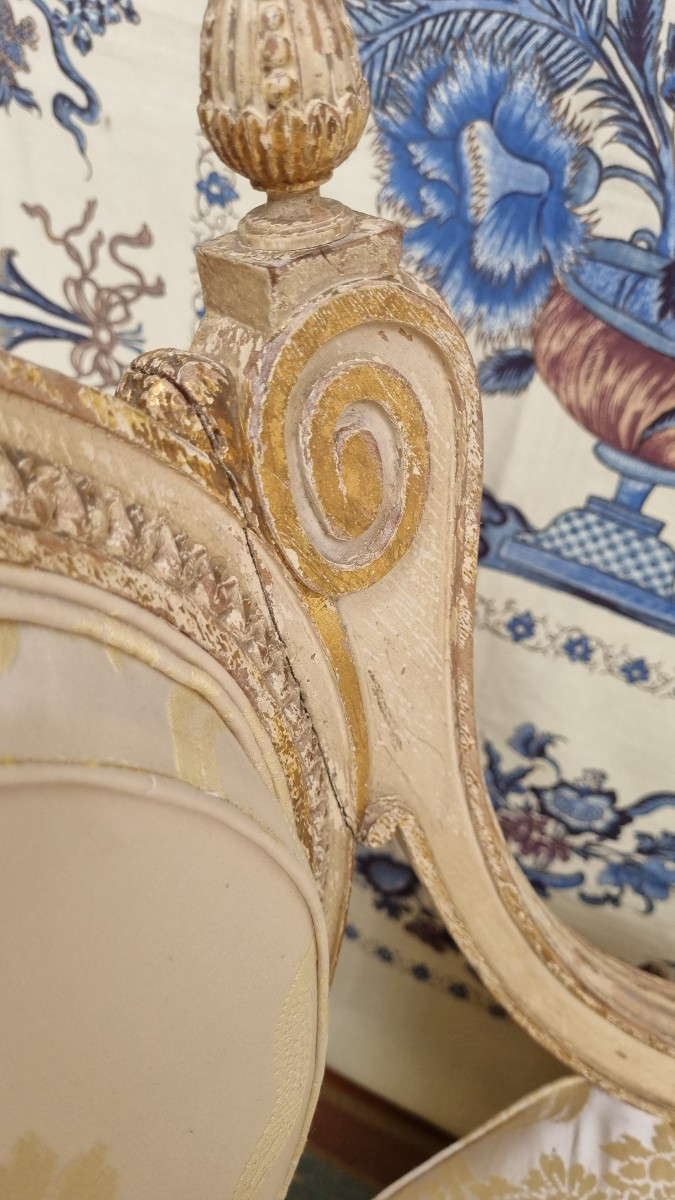 Short Chair Louis XVI Style-photo-6