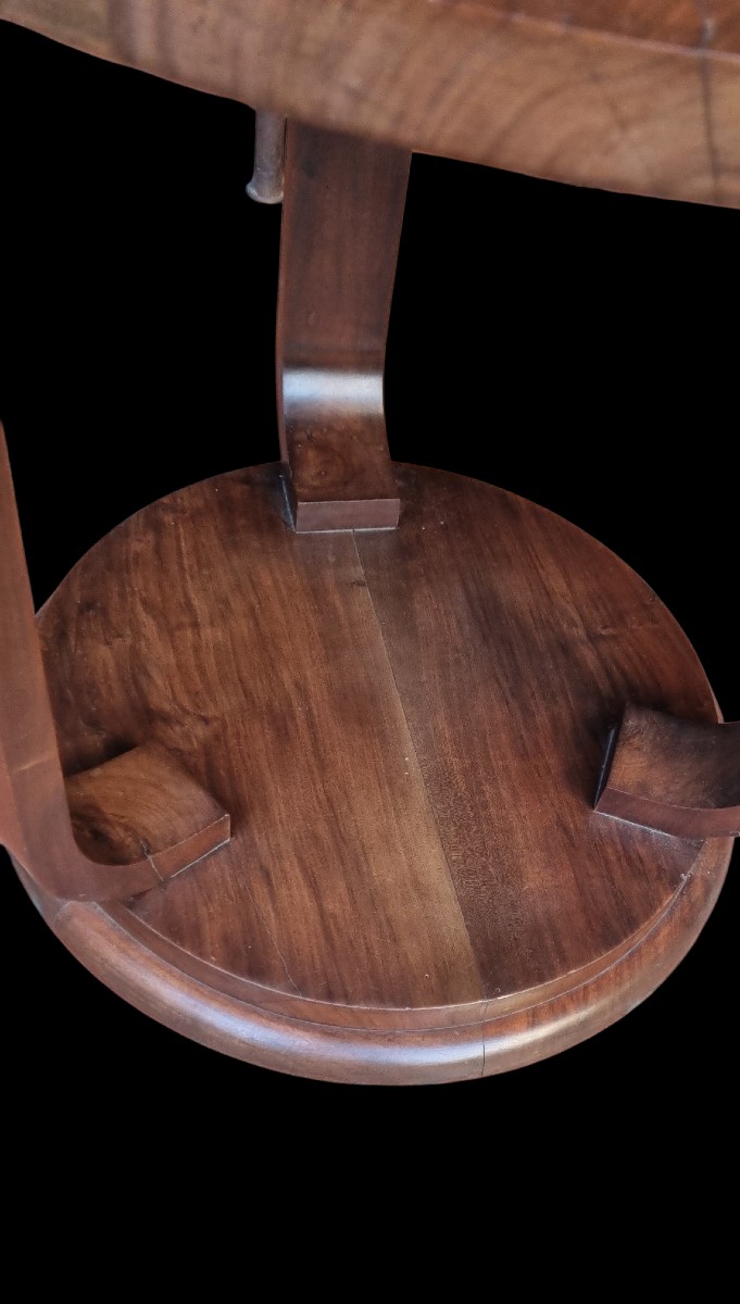 Art Deco 1930s Ocean Liner Style Pedestal Table -photo-3