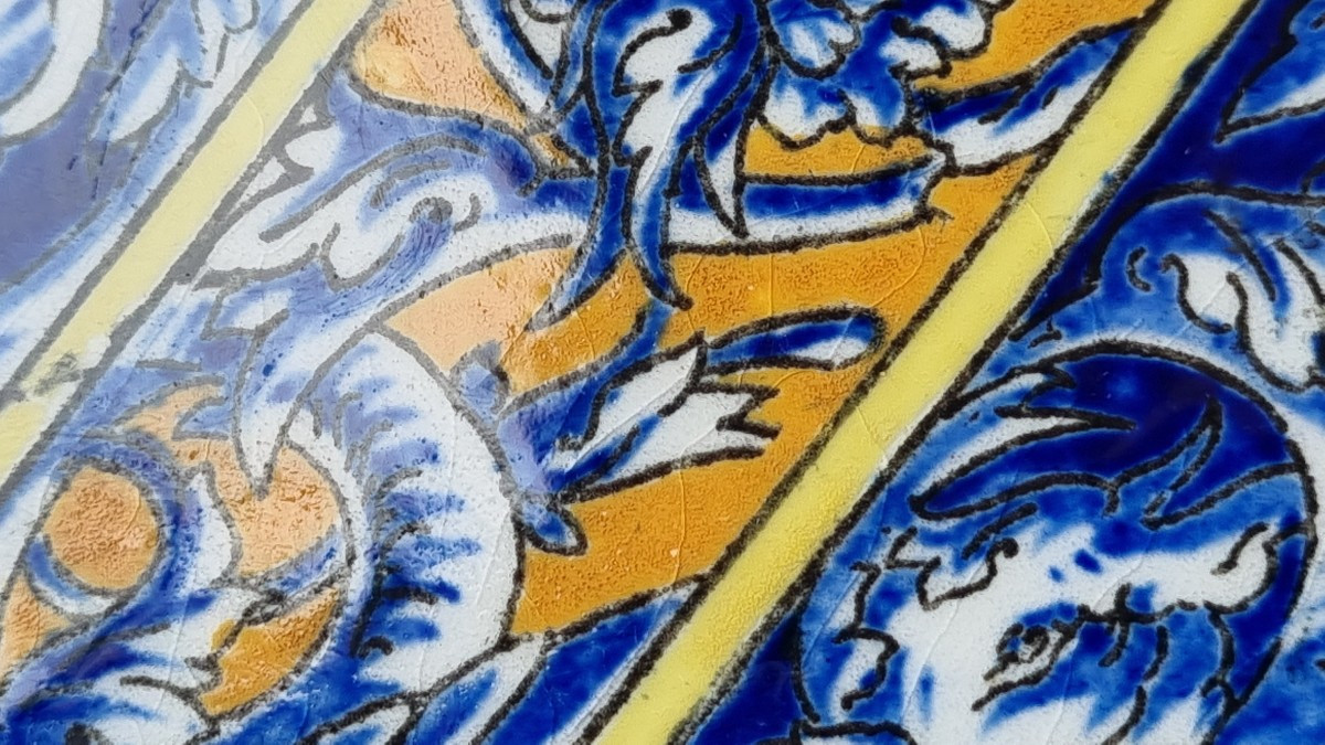 Gien Earthenware Tray Or Dish, Circa 1900-photo-4