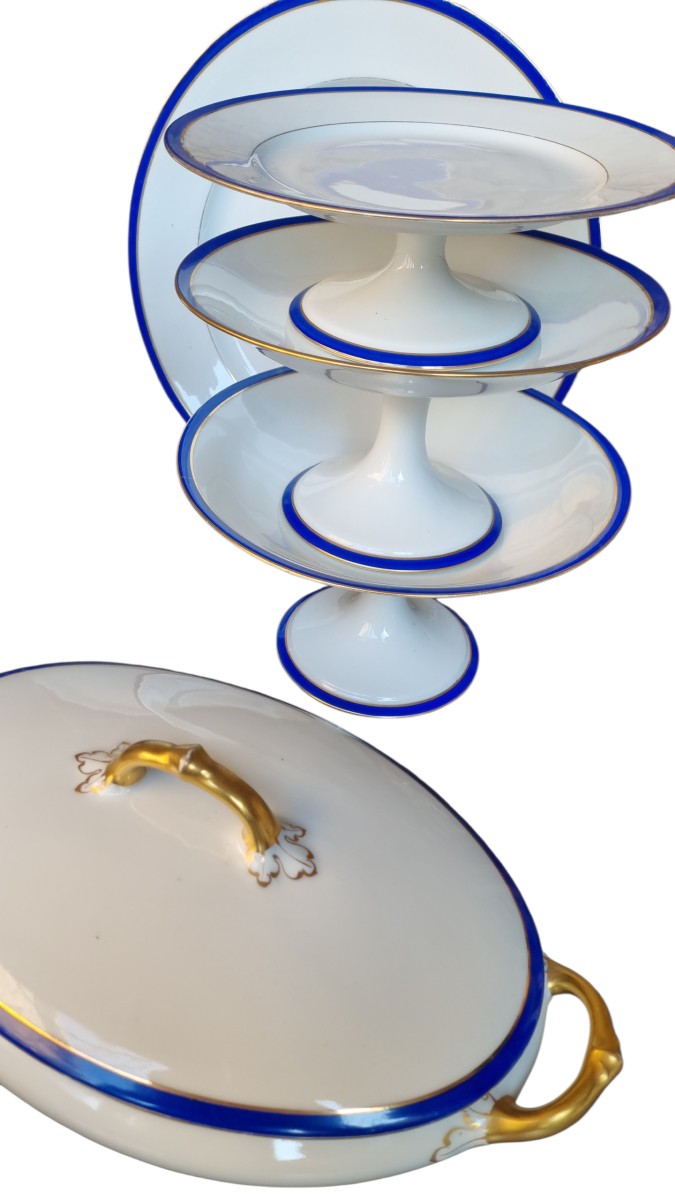 SERVICE DE TABLE EN PORCELAINE DE LIMOGES MAISON BERNARDAUD -photo-2