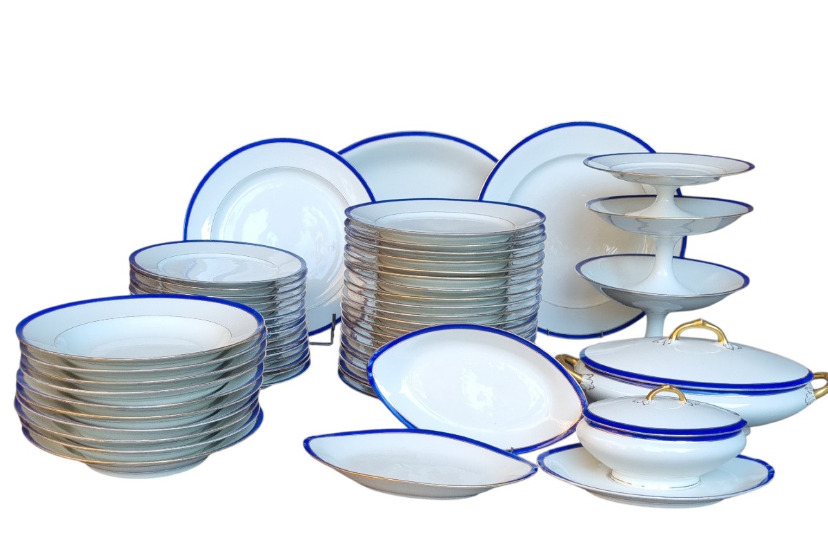 SERVICE DE TABLE EN PORCELAINE DE LIMOGES MAISON BERNARDAUD 