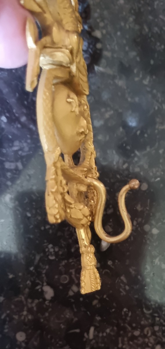 Fleur-de-lis Dauphin Gilt Bronze Napoleon III Royalist Period-photo-3