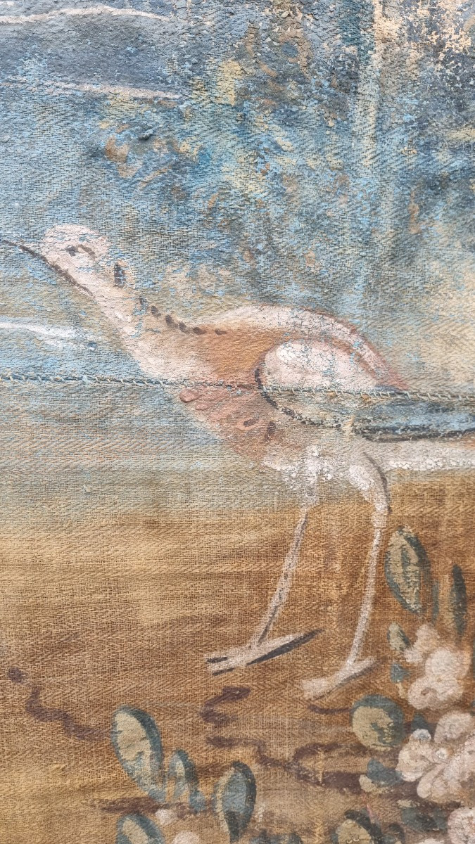 TOILE PEINTE DE BOISERIE EPOQUE XVIIIe-photo-2
