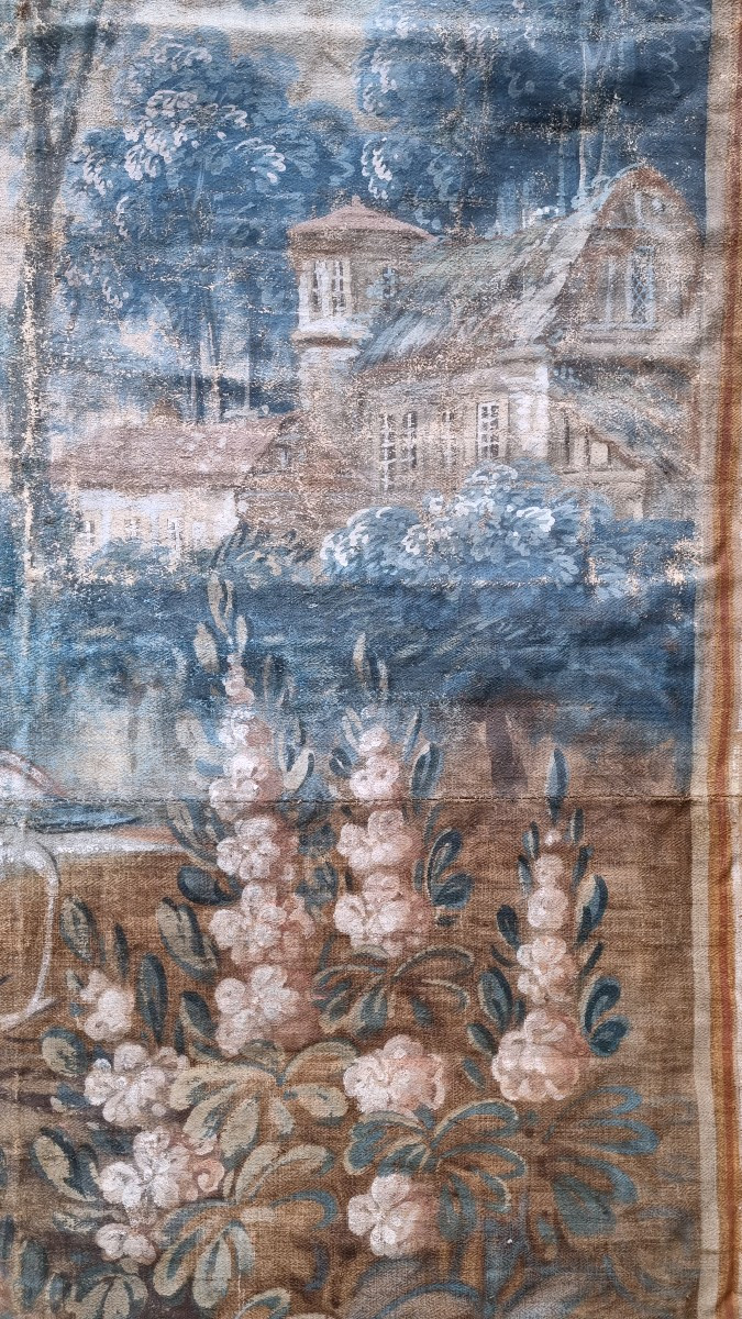 TOILE PEINTE DE BOISERIE EPOQUE XVIIIe