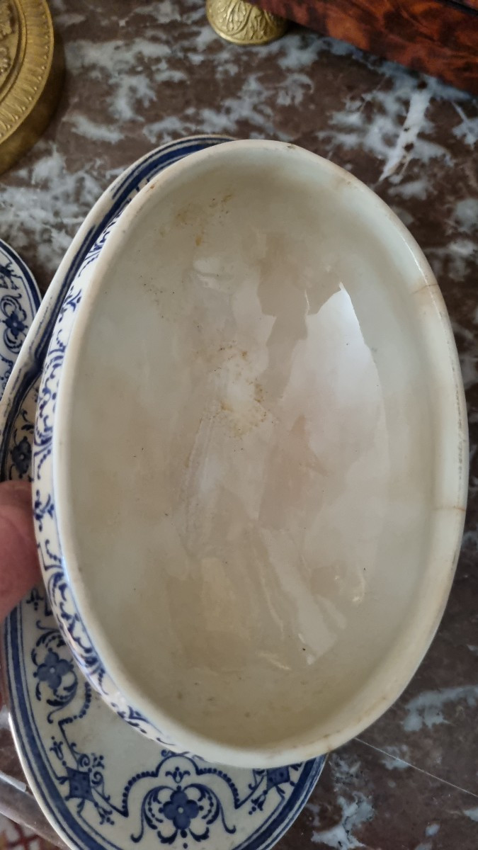 FAÏENCE DE JULES VIEILLARD À BORDEAUX SERVICE MOUSTIERS SAUCIÈRE -photo-4