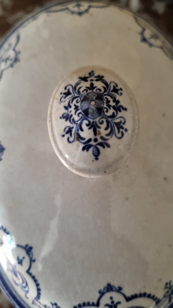 FAÏENCE DE JULES VIEILLARD À BORDEAUX SERVICE MOUSTIERS SAUCIÈRE -photo-1