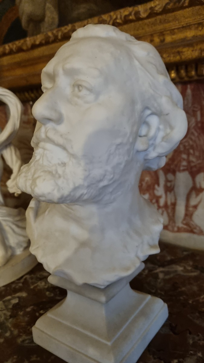 Cookie De Sèvres Bust Of Gambetta H. 24 Cm Falguieres Porcelain-photo-3