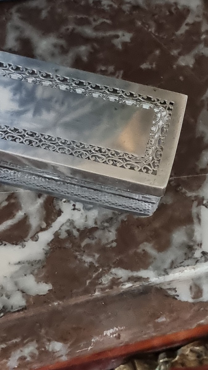 BOÎTE À RACINES ARGENT MASSIF POINCON AU COQ ET CRISTRAL EPOQUE EMPIRE ART DENTAIRE DENTISTE-photo-2