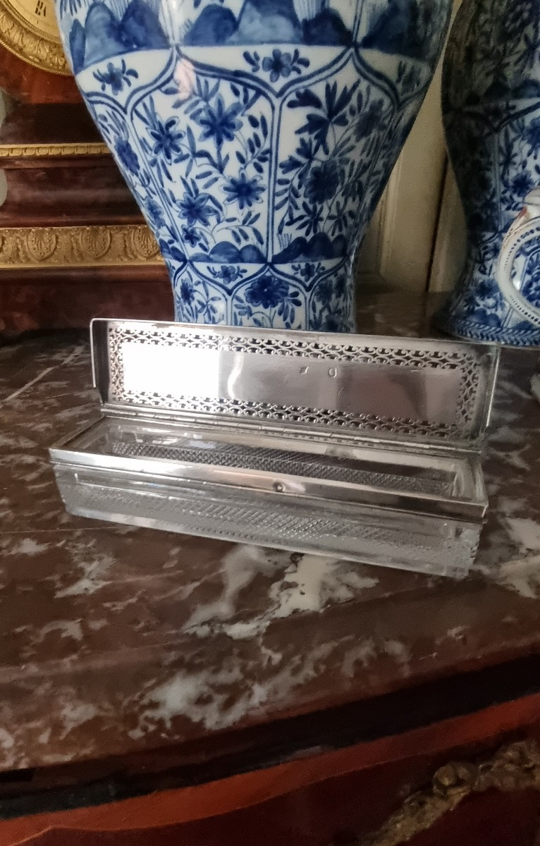 BOÎTE À RACINES ARGENT MASSIF POINCON AU COQ ET CRISTRAL EPOQUE EMPIRE ART DENTAIRE DENTISTE-photo-2