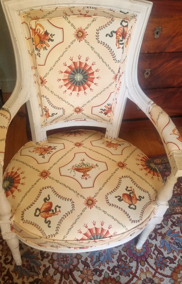 FAUTEUIL CABRIOLET EPOQUE DIRECTOIRE XVIIIe-photo-3