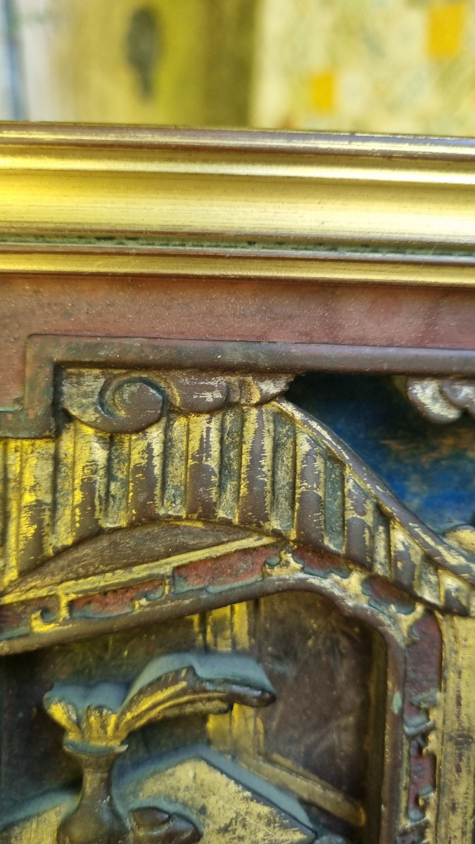 Pair Of Chinese Furniture Elements China 19th C. Gilded Carved Wood-photo-7