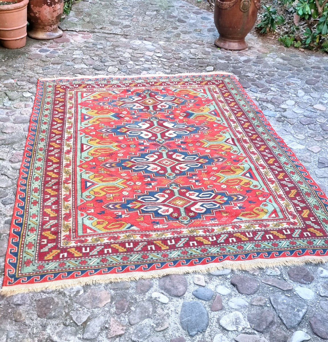 Soumak Kilim Carpet Circa 1970 237cmx170cm-photo-2