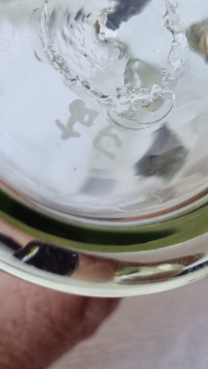 Série de 12 verres à pastilles en verre fumé ou blanc-photo-3