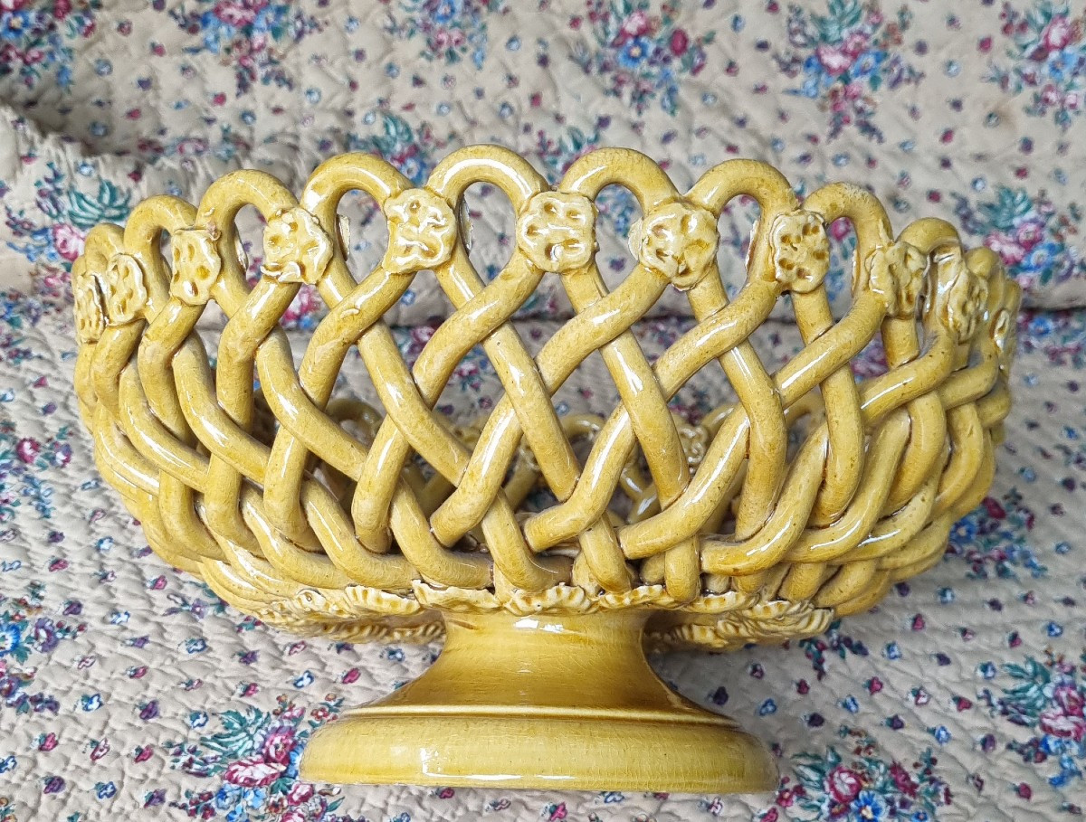 COUPE EN FAÏENCE D'UZES PICHON DIAMETRE 26 CM PROVENCE-photo-2