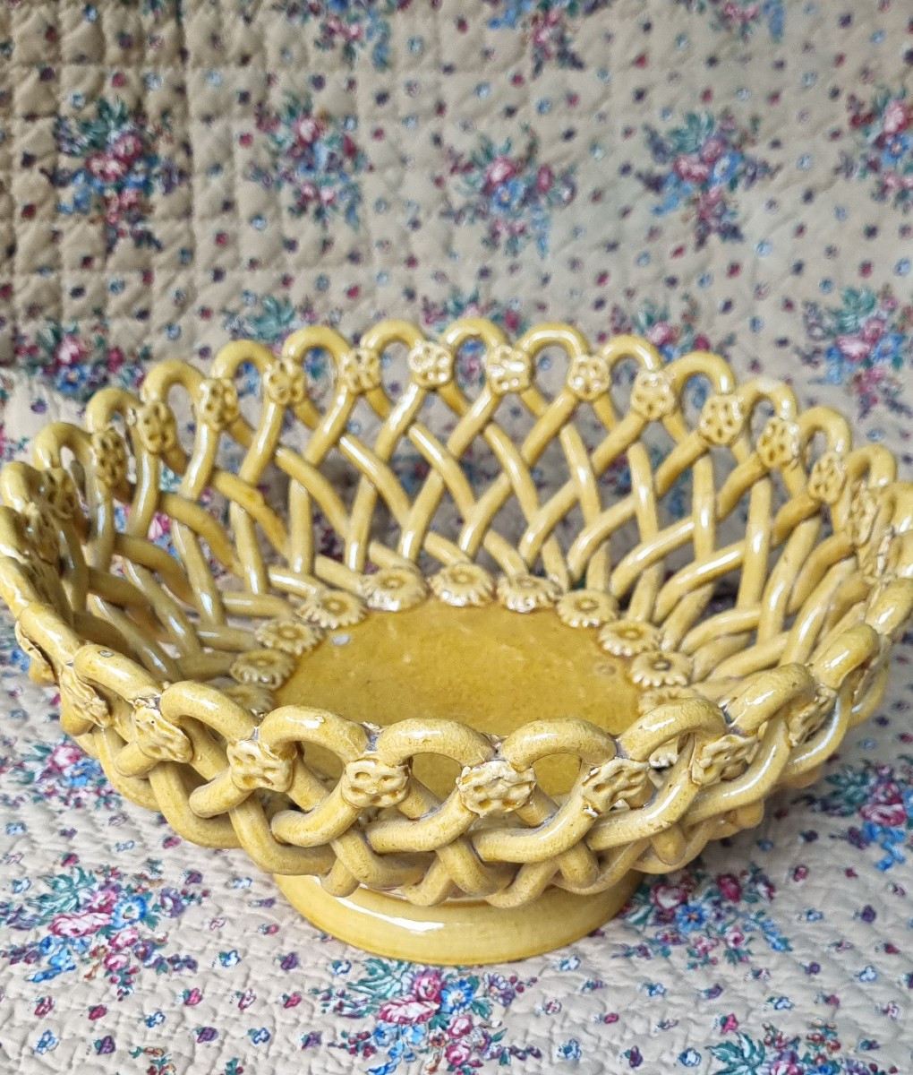COUPE EN FAÏENCE D'UZES PICHON DIAMETRE 26 CM PROVENCE