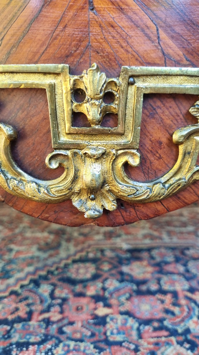 COMMODE EN MARQUETERIE ÉPOQUE LOUIS,XV XVIIIe-photo-3