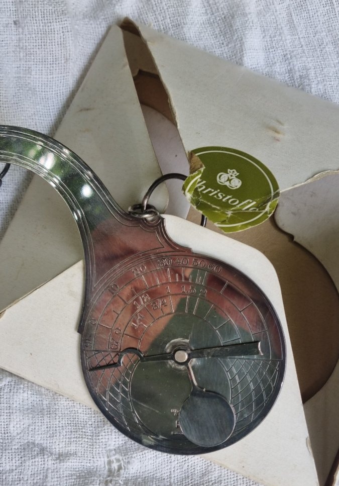 PÈSE LETTRES CHRISTOFLE MÉTAL ARGENTÉ OBJET DE BUREAU